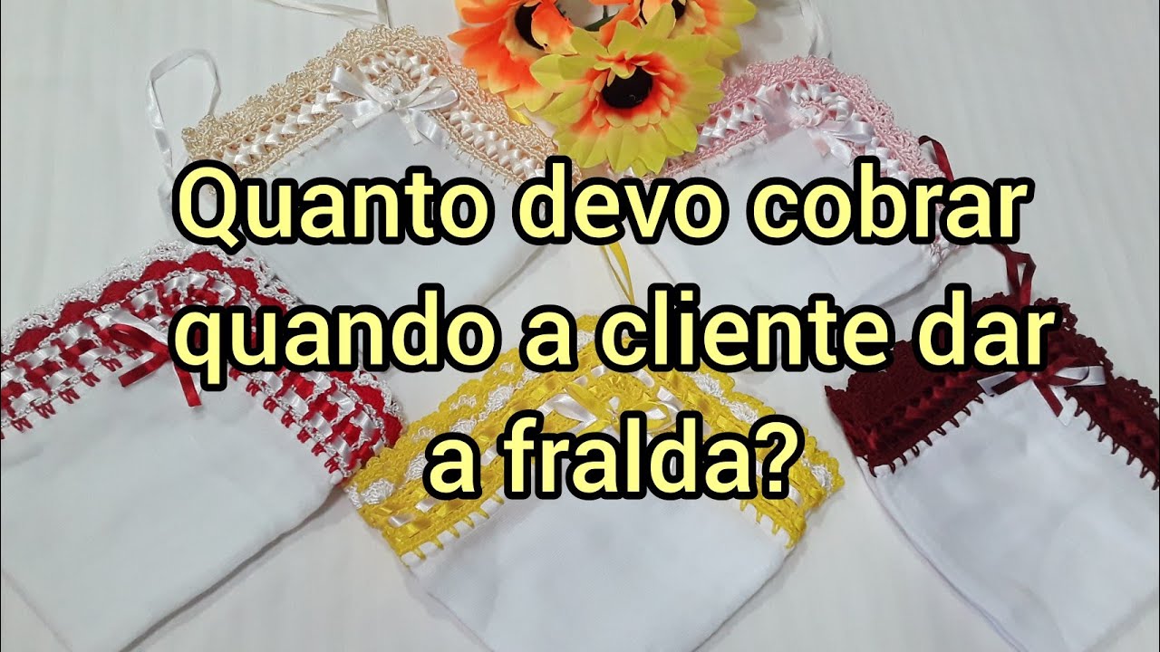 Quanto cobrar por um bico quando a cliente dar a fralda? E quanto de material vou usar? Qual o valor