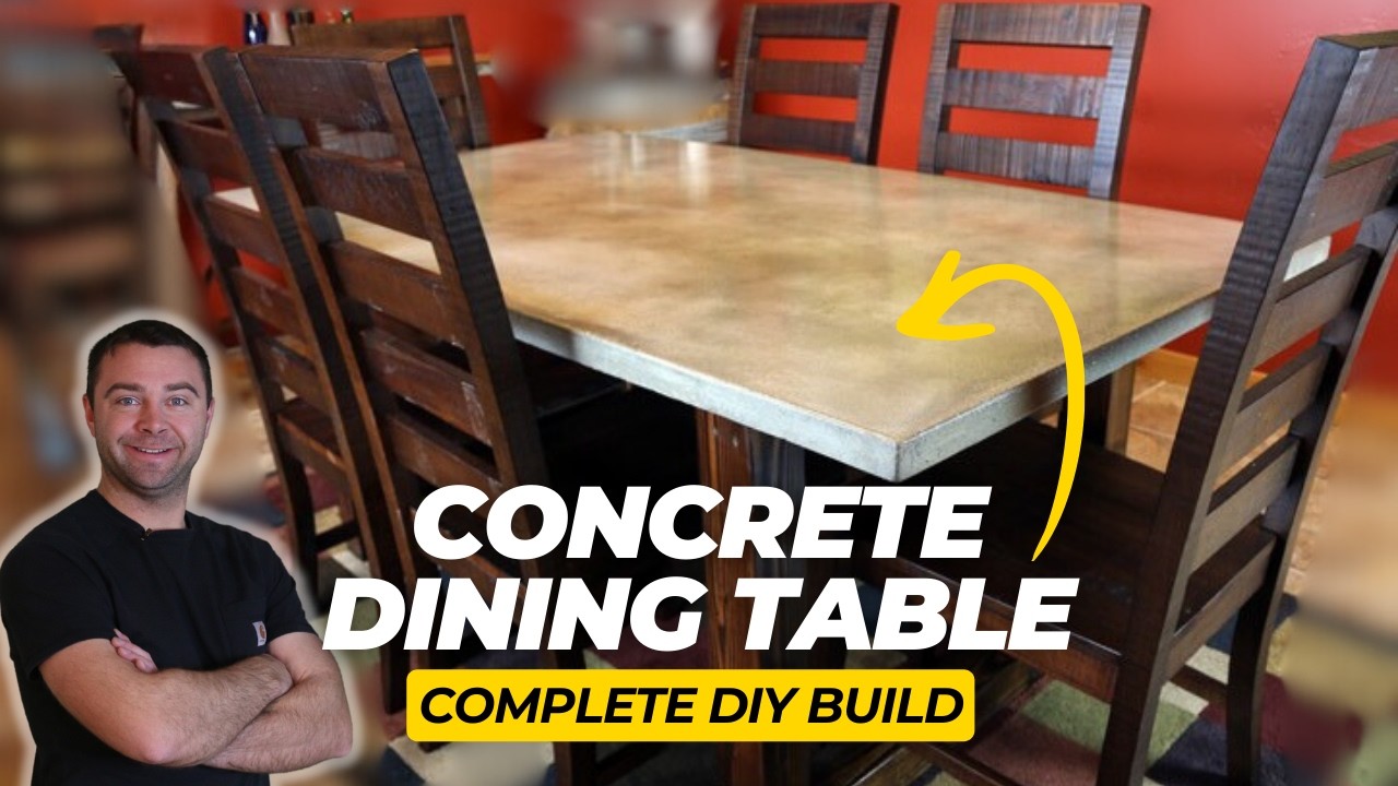 Concrete Dining Table | Complete DIY Build