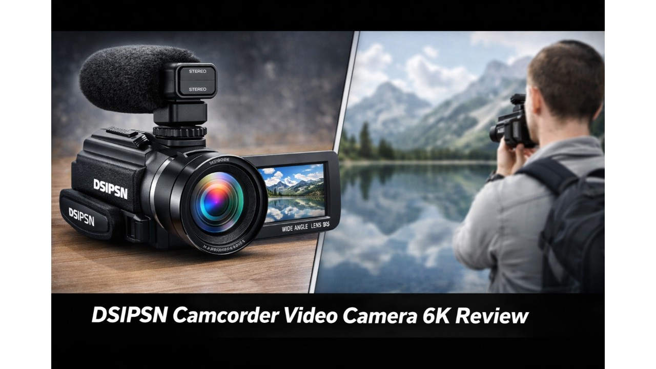 🎥 DSIPSN Camcorder Video Camera 6K Review 📸