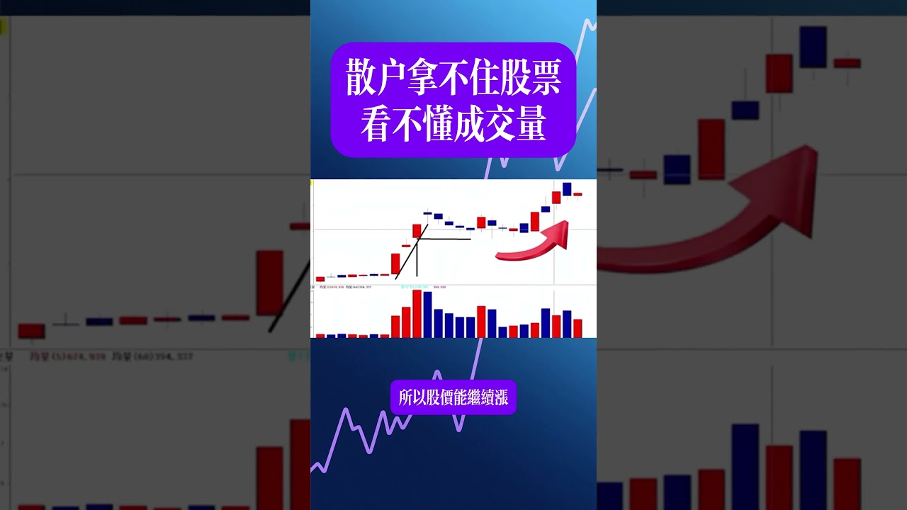 散戶拿不住股票，看不懂成交量  #台股 #投資 #股市分析 #股市  #股市教學 #股票 #股票知识