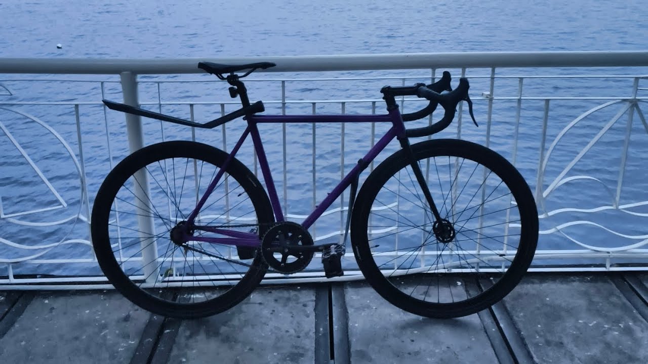 Roadbike brake levers on a fixedgear