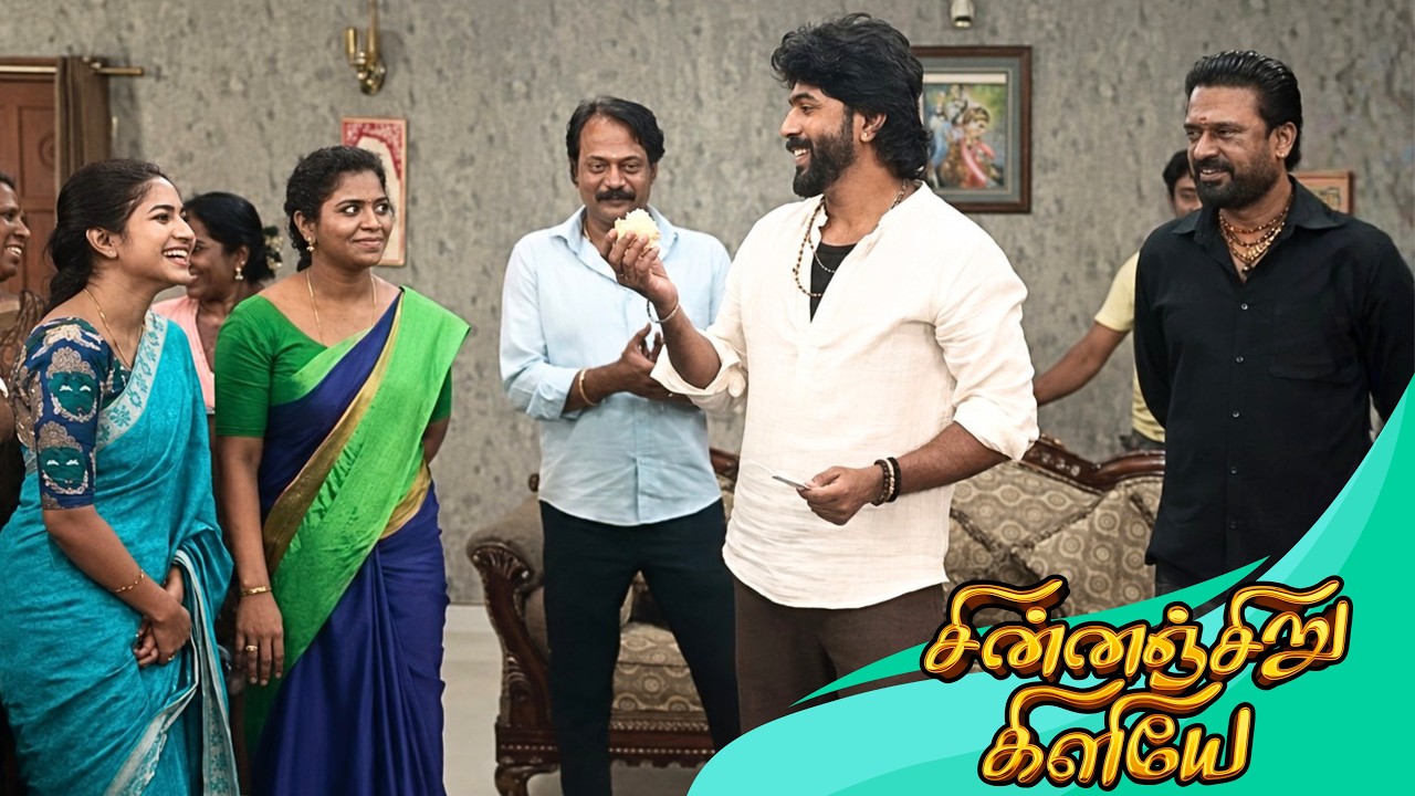 Chinnansiru Kiliye Serial Karna Birthday Cake Cutting Celebration At Shooting Spot | Naresh Raj Bday