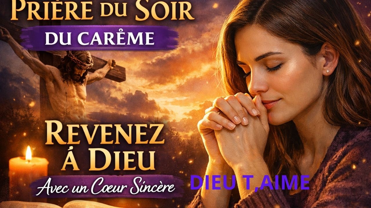 Prière du Soir du Carême 🌙 Reviens à Dieu avec un Cœur Sincère  Prière Puissante pour la Nuit