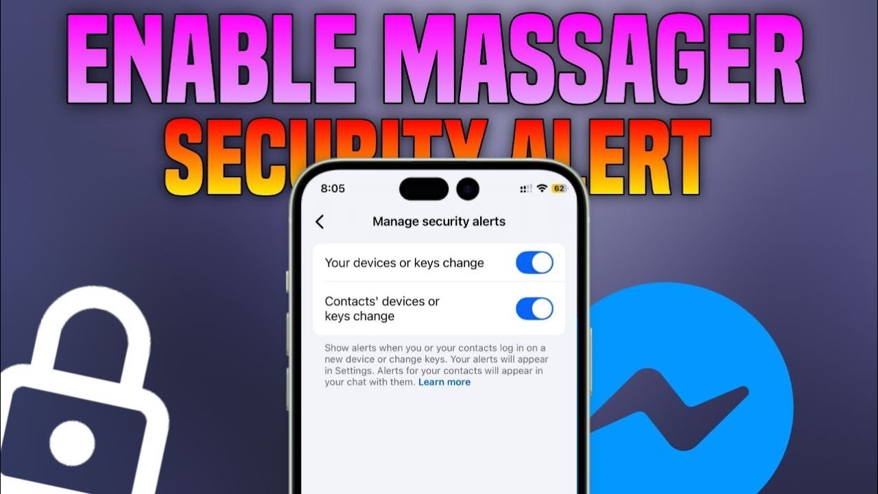 Enable Messenger Security Alert on iPhone || Tech Wash