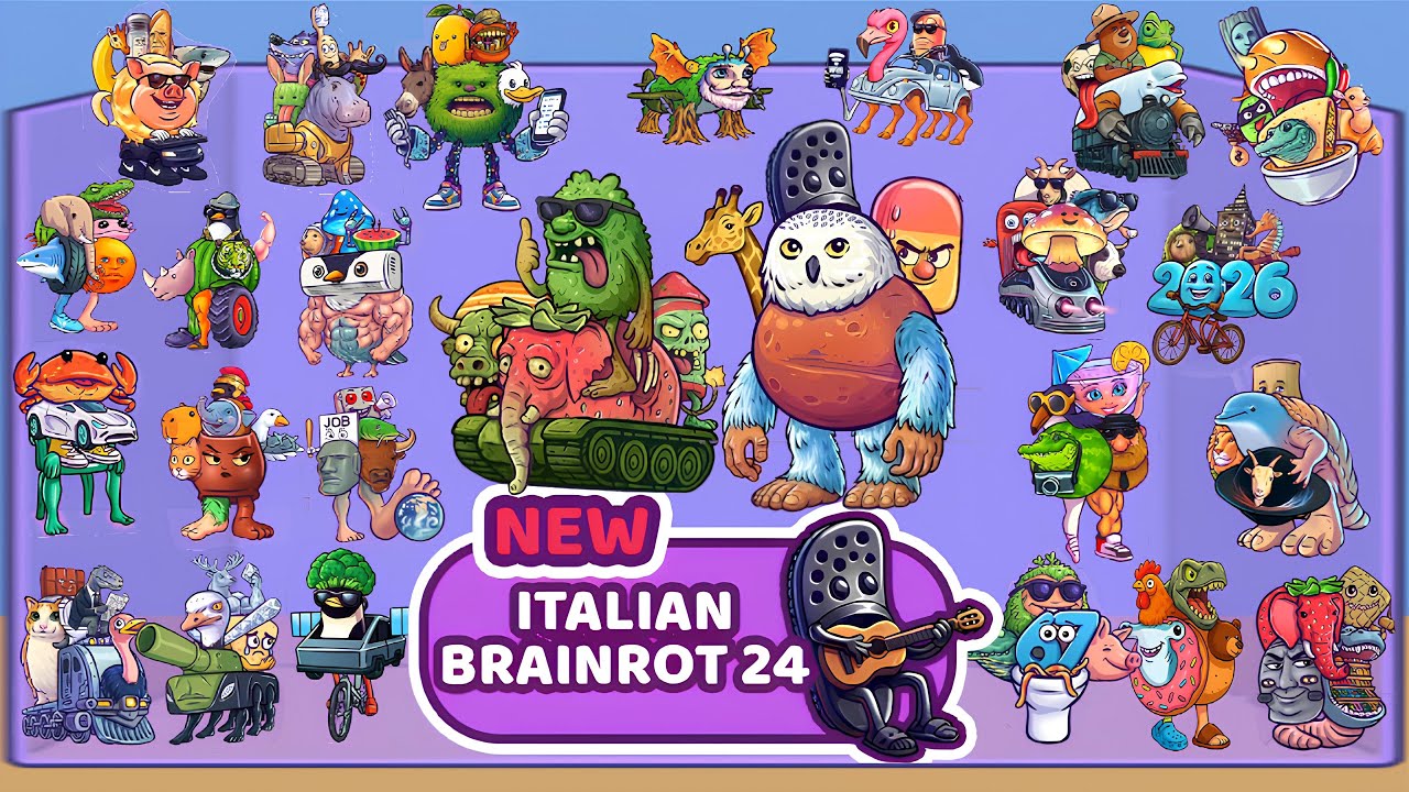 NEW Brainrot 24 🔥 All Brainrot Modes From 24 to 1 | 1 Boss Each | Merge Fellas