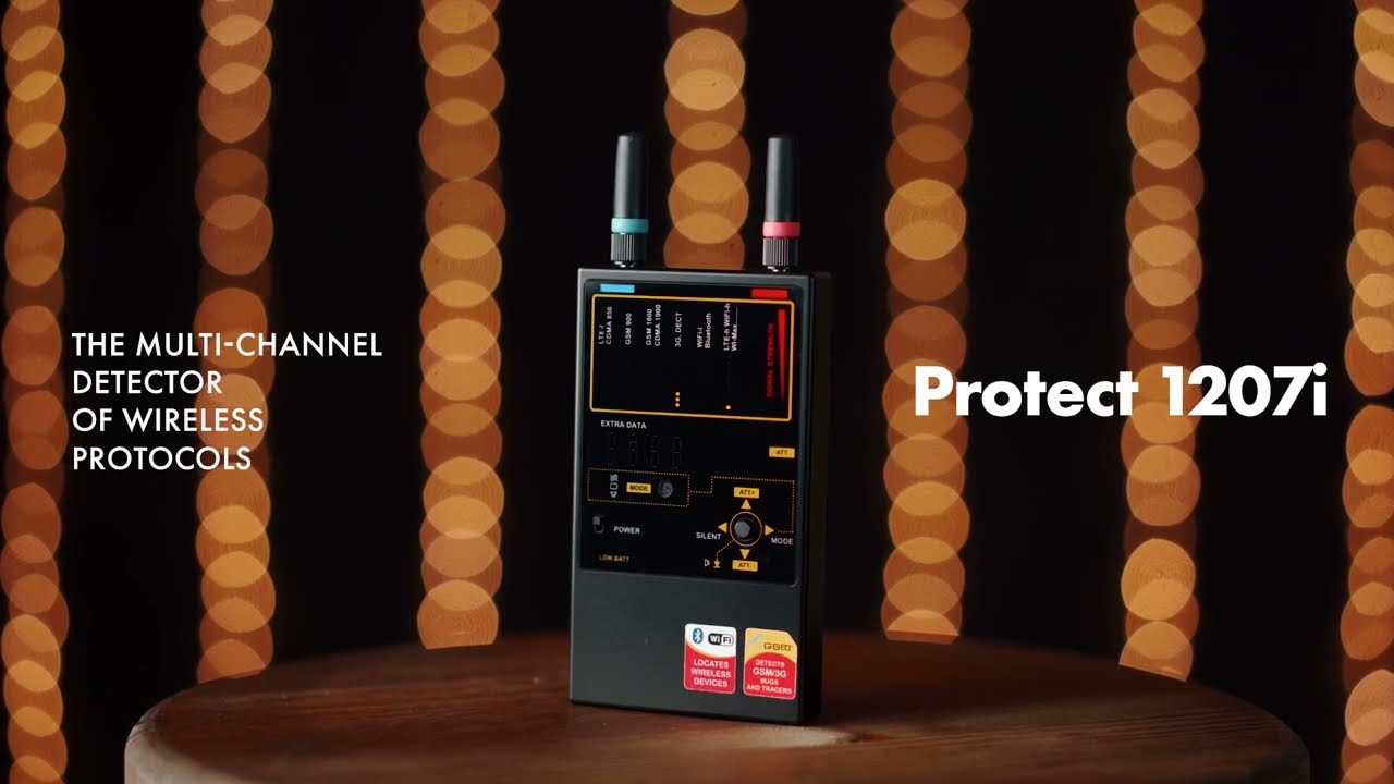 Protect 1207i - GPS Tracker detector and Wi-Fi/GSM/3G/Bluetooth finder