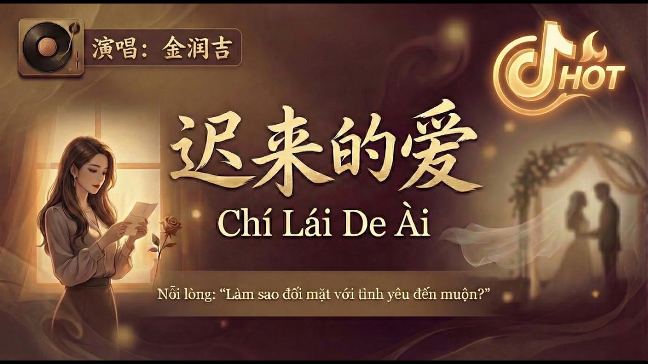 Học tiếng Trung qua bài hát ｜迟来的爱｜Chí lái de ài｜Chữ Hán + Pinyin