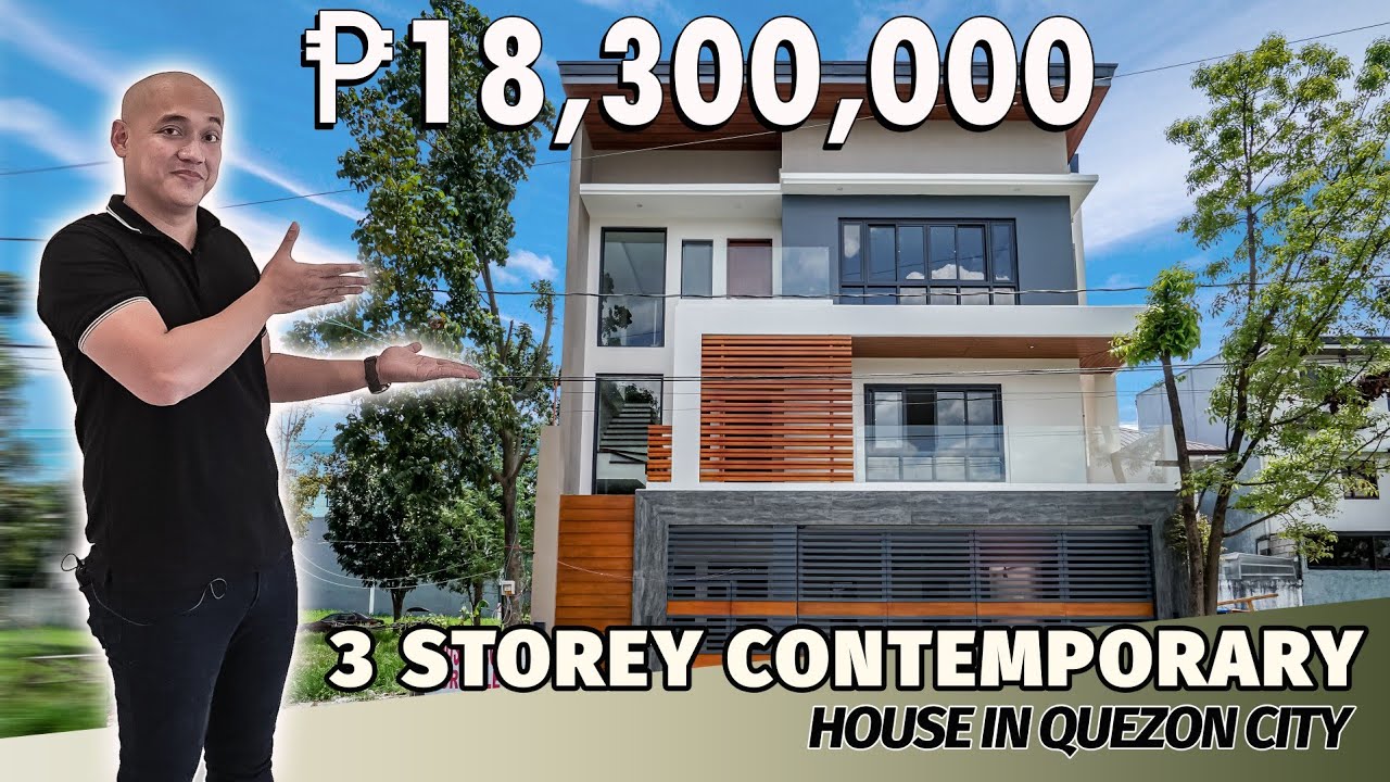 House Tour QS183 | 3 Storey Contemporary House for sale | Tandang Sora, Quezon City