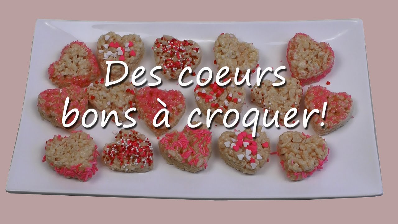 Recette de coeurs en Rice Krispies
