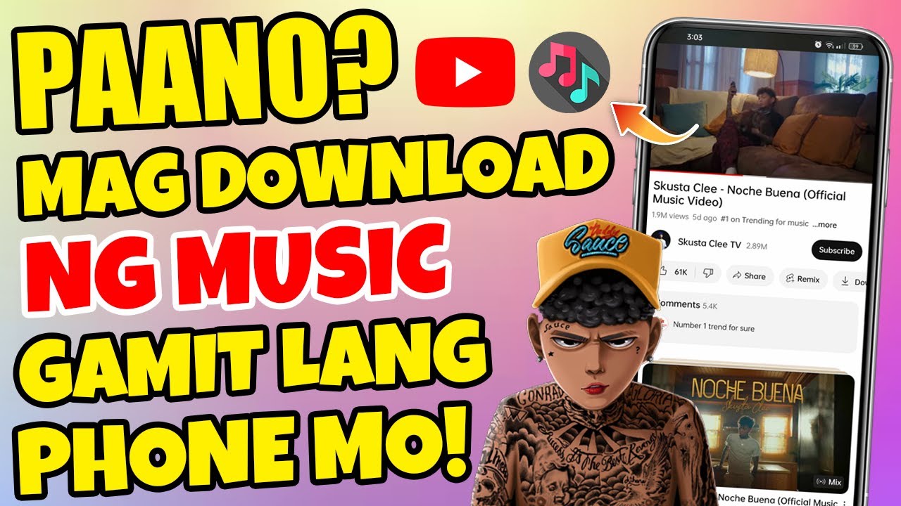 PAANO MAG DOWNLOAD NG MUSIC GAMIT LANG ANG PHONE MO! (UPDATED)