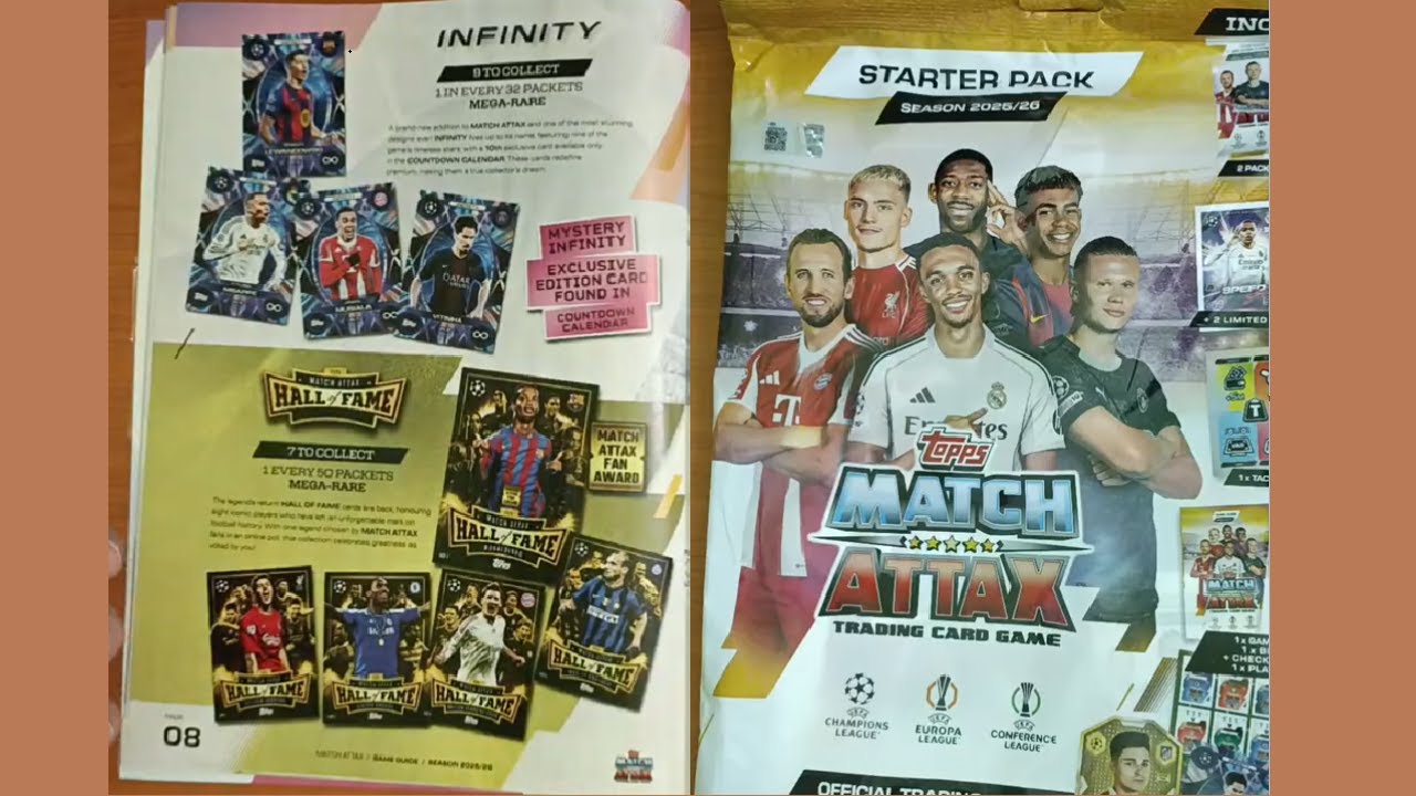Tudod mit tartalmaz a Match Attax 25/26 STARTER Pack? 2 limited kártya biztos vár rád! Bontsuk ki!