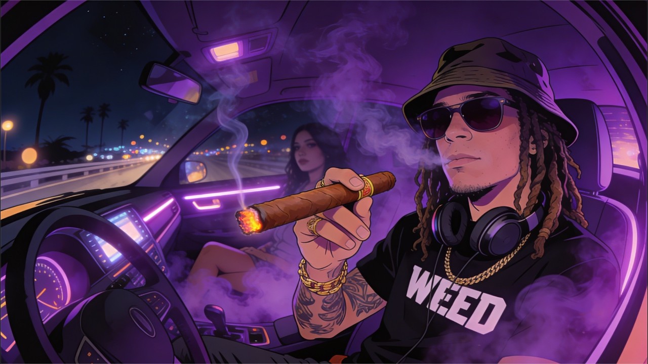 Cruising Slow Through Cali Nights | 420 Vibe • West Coast Reggae Chill Trap