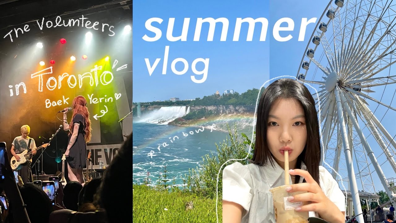 My Wild Week🎶🎸:From Montreal Mukbang to The Volunteers Live Band Concert & Niagara Falls+Heat Stroke