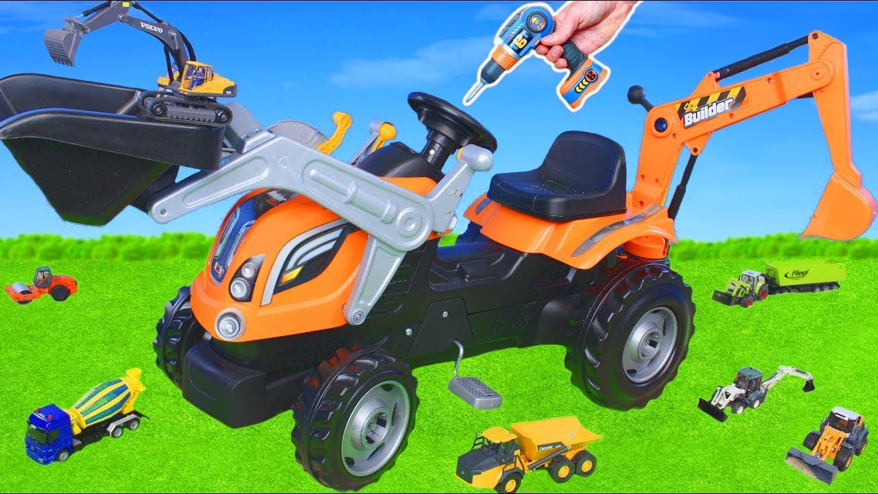 Backhoe Ride on Assembly for Kids