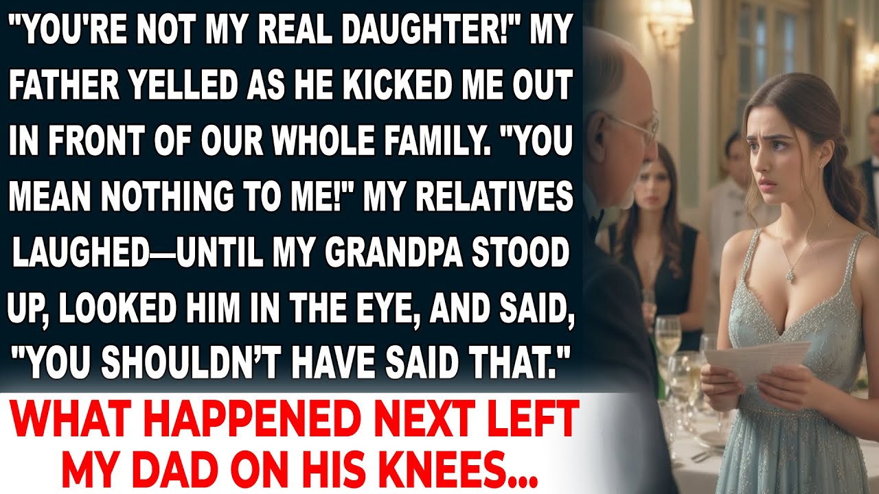 My Dad Kicked Me Out in Front of Everyone—But Grandpa’s Truth Left Him on His Knees