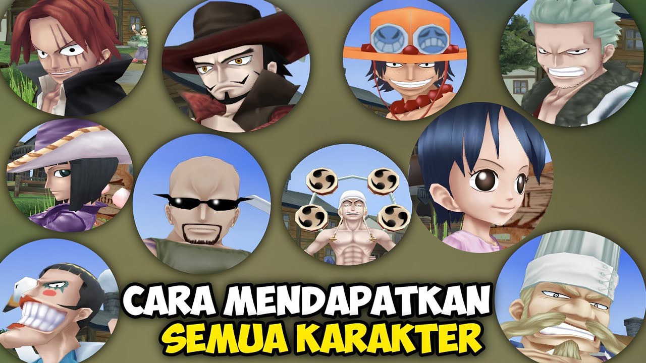CARA MENDAPATKAN SEMUA KARAKTER DI GAME ONE PIECE GRAND ADVENTURE PS 2