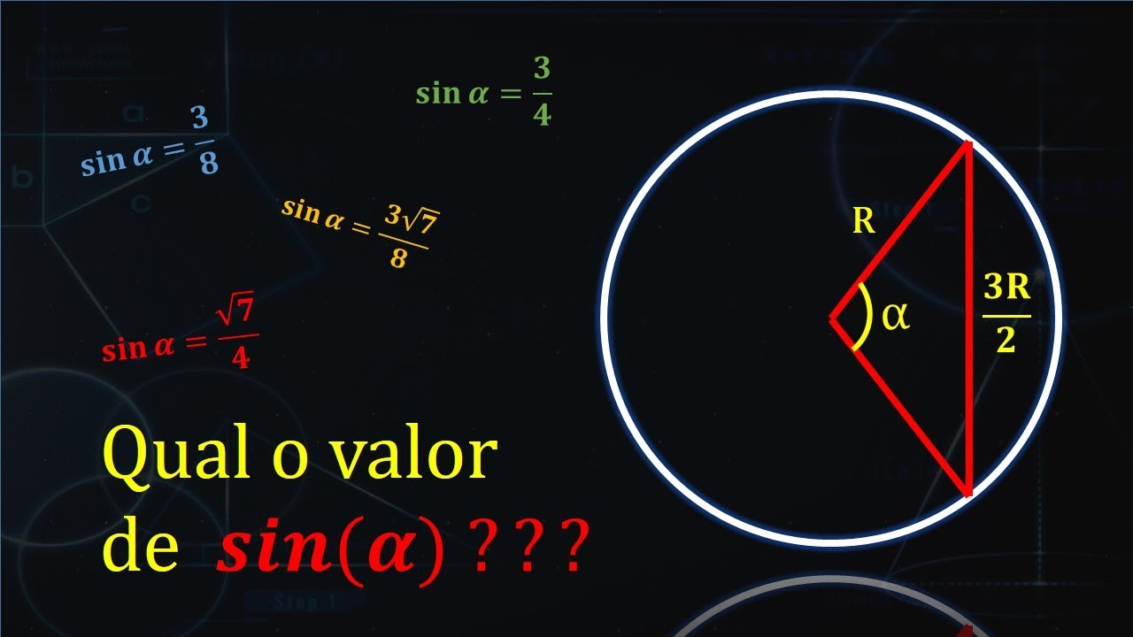 Consegues achar o sen(𝛼)? | Importantes habilidades de trigonometria e geometria explicadas