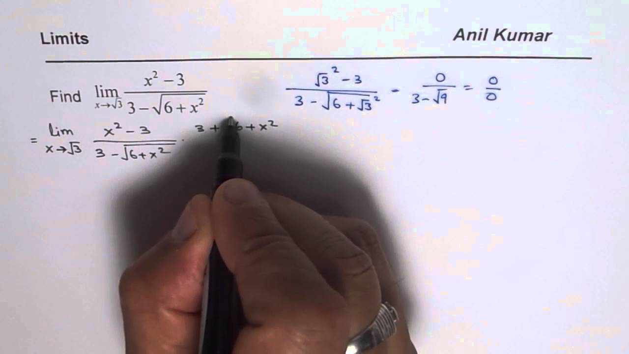 How to Determine Limit by Rationalization of Indeterminants