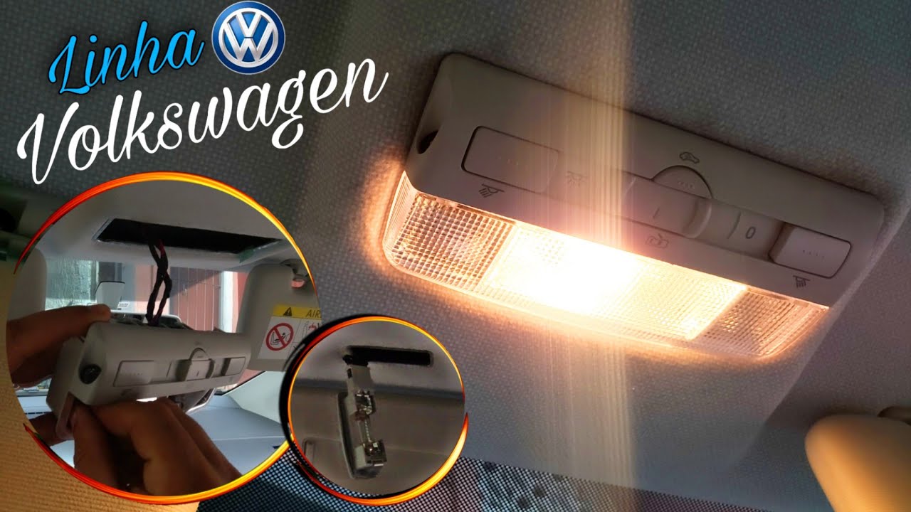 Como trocar as lâmpadas de teto/Luz de cortesia (LED) Spacefox Gol Fox Saveiro Voyage Crossfox