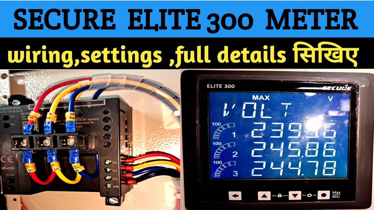 Elite 300 Meter Wiring & Settings Explained