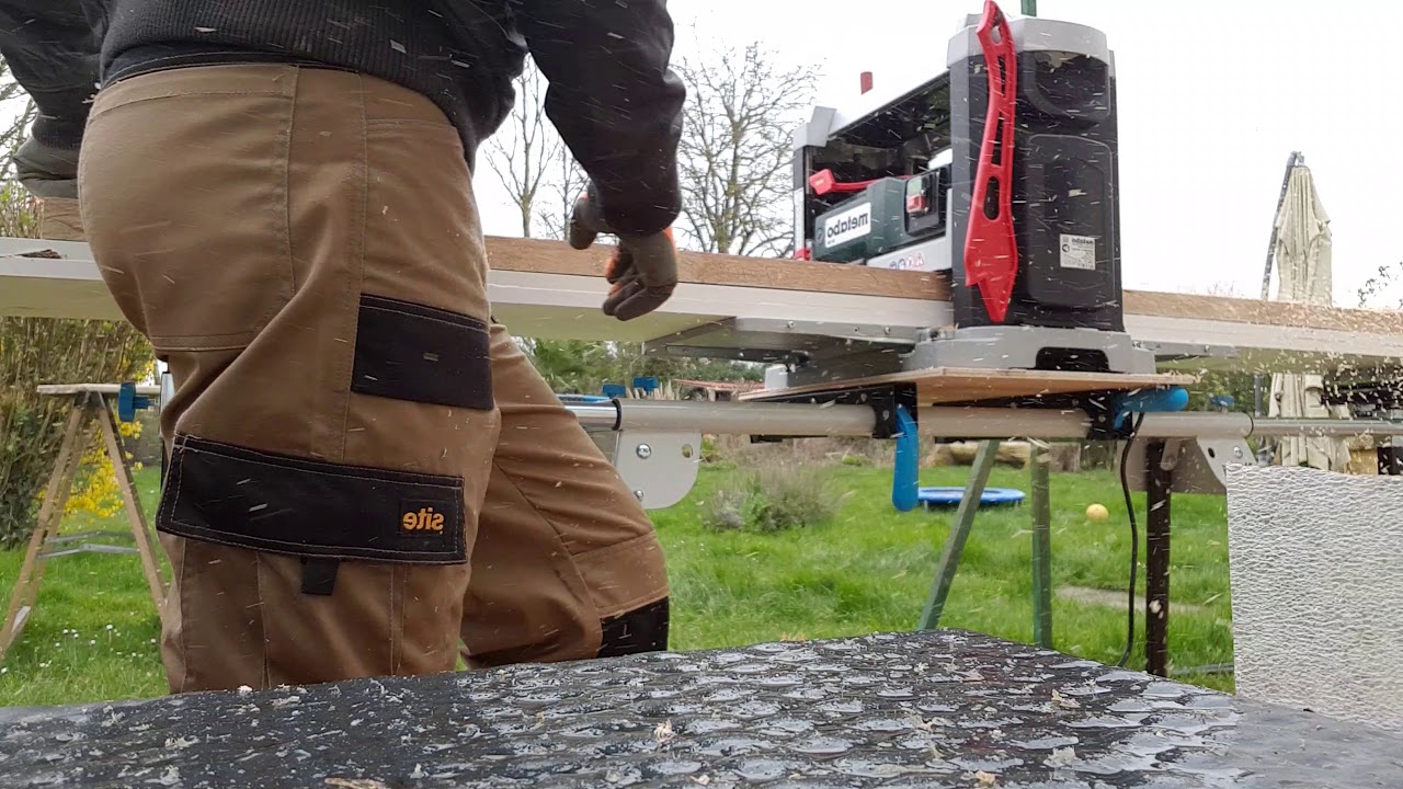 Essai metabo dh 330 avec une planche en ch&ecirc;ne de 250 par 30 sur 5
