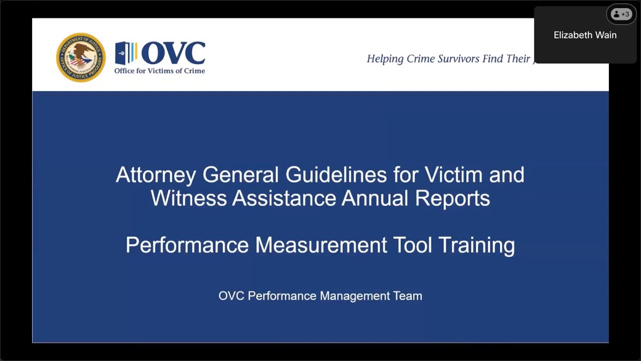 Attorney General Guidelines for Victim and Witness Assistance Training