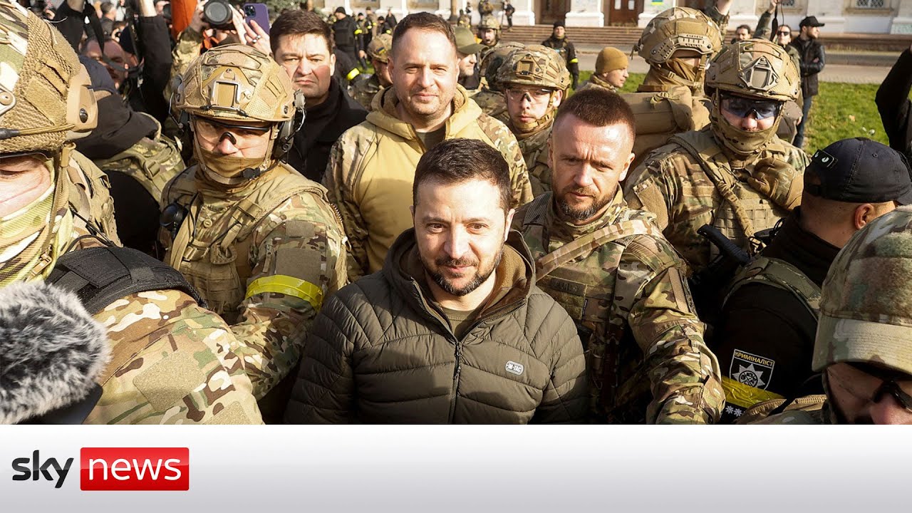 Ukraine War: Zelenskyy visits liberated city of Kherson