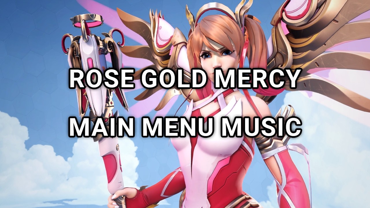 Overwatch 2 Season 11 - Rose Gold Mercy Main Menu Title Screen & Music OW2