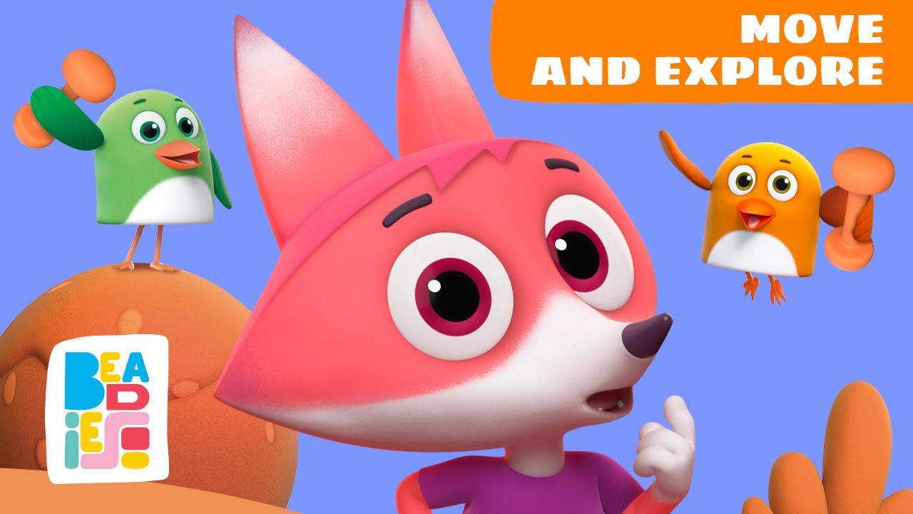 Beadies: Body Parts with Foxtail — move and explore ❤️‍🔥 Learning Cartoons for Kids