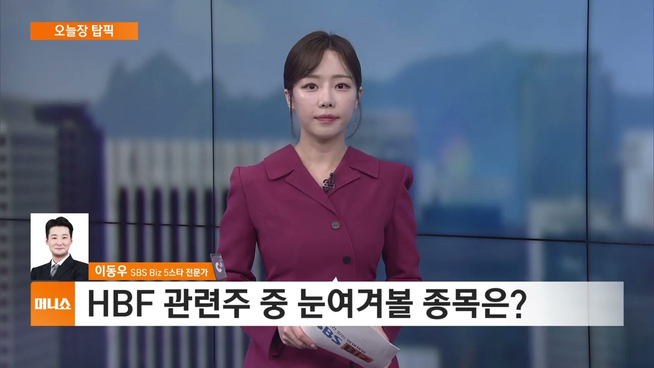 [오늘장 탑픽] AI 반도체 판 변화조짐…'HBF' 시대 열리나?