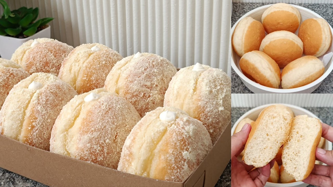 DONAT BOMBOLONI ISI KRIM KEJU RASANYA SEPERTI DONAT ESKRIM
