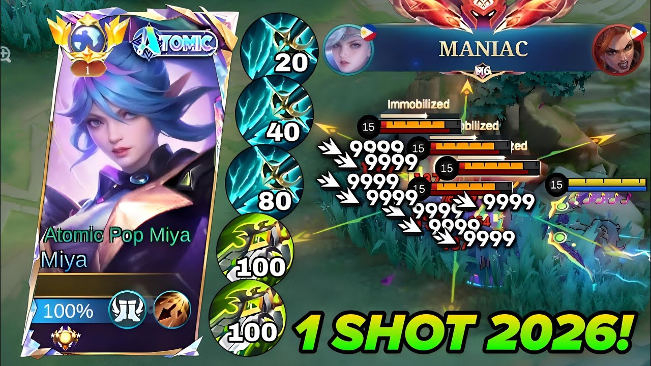 THIS MIYA 1 SHOT BUILD IS THE REASON SHE'S BACK IN THE META!🔥 (BEST BUILD FOR SOLO RANK) - MLBB