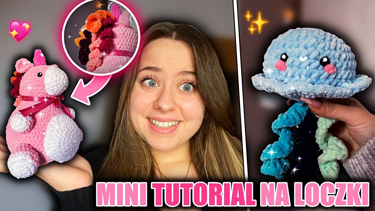 Tutorial na loczka na szydełku!  🧶🌈 | PROSTY WZÓR NA GRZYWĘ DLA JEDNOROŻCA 🦄