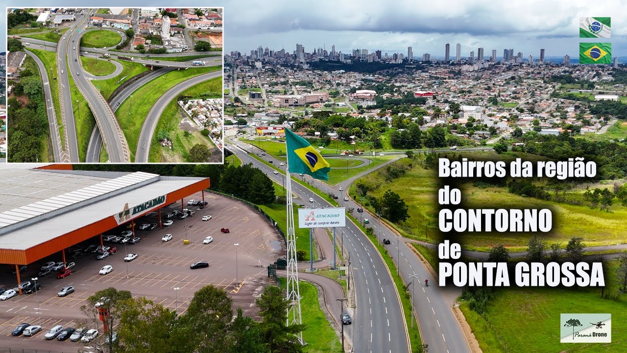 Região do CONTORNO de PONTA GROSSA e filmamos VÁRIOS BAIRROS