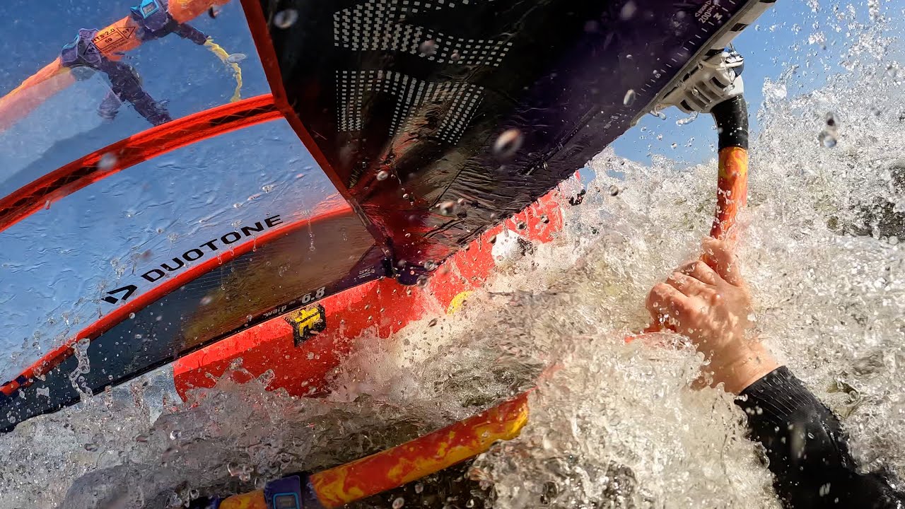 jibe training (non stop) #windsurfing