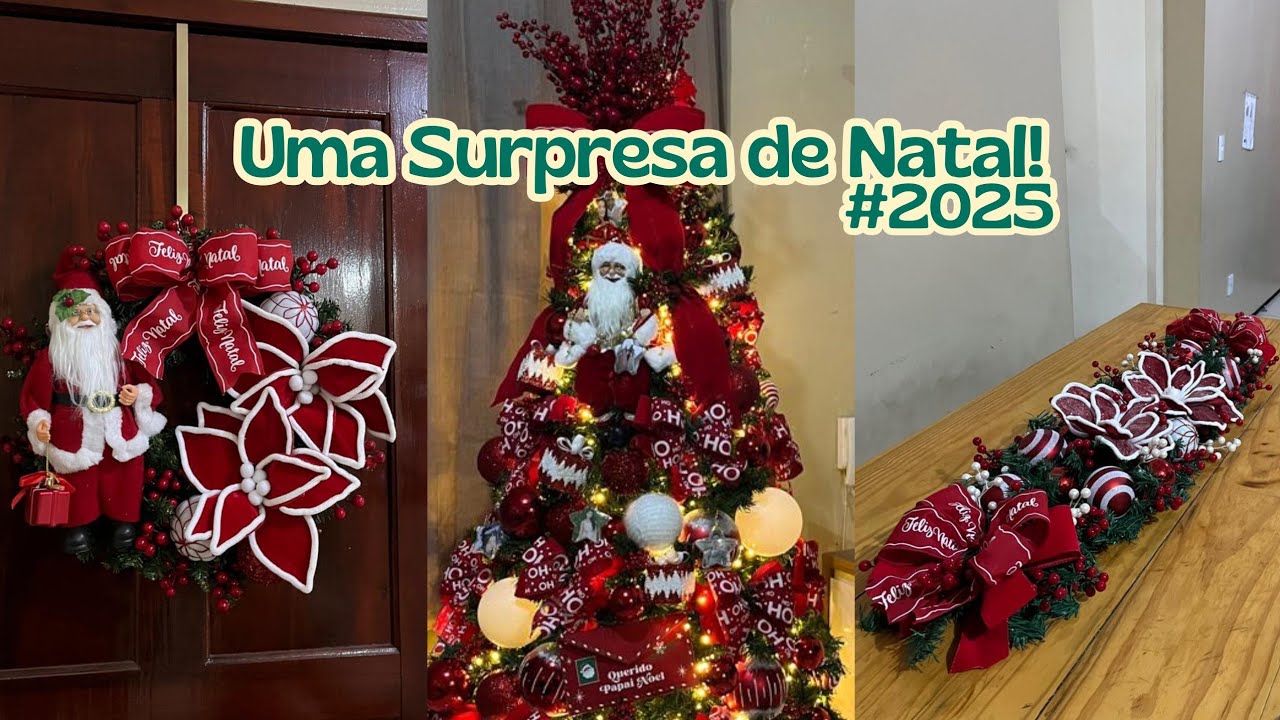 LINDA E EMOCIONANTE || FUI CONTRATADA PARA FAZER UMA DECORAÇÃO DE NATAL SURPRESA PARA UMA FAMÍLIA 