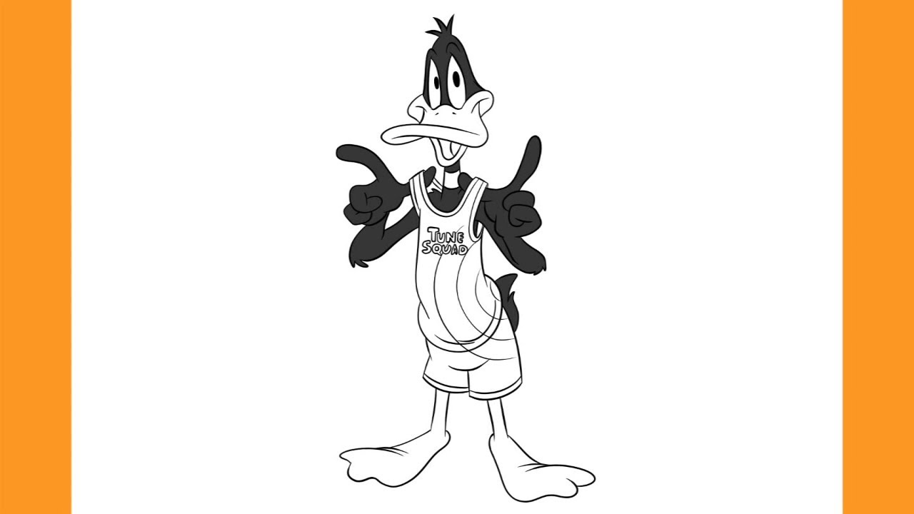 How to Draw DAFFY DUCK - Tune Squad | SPACE JAM: A New Legacy
