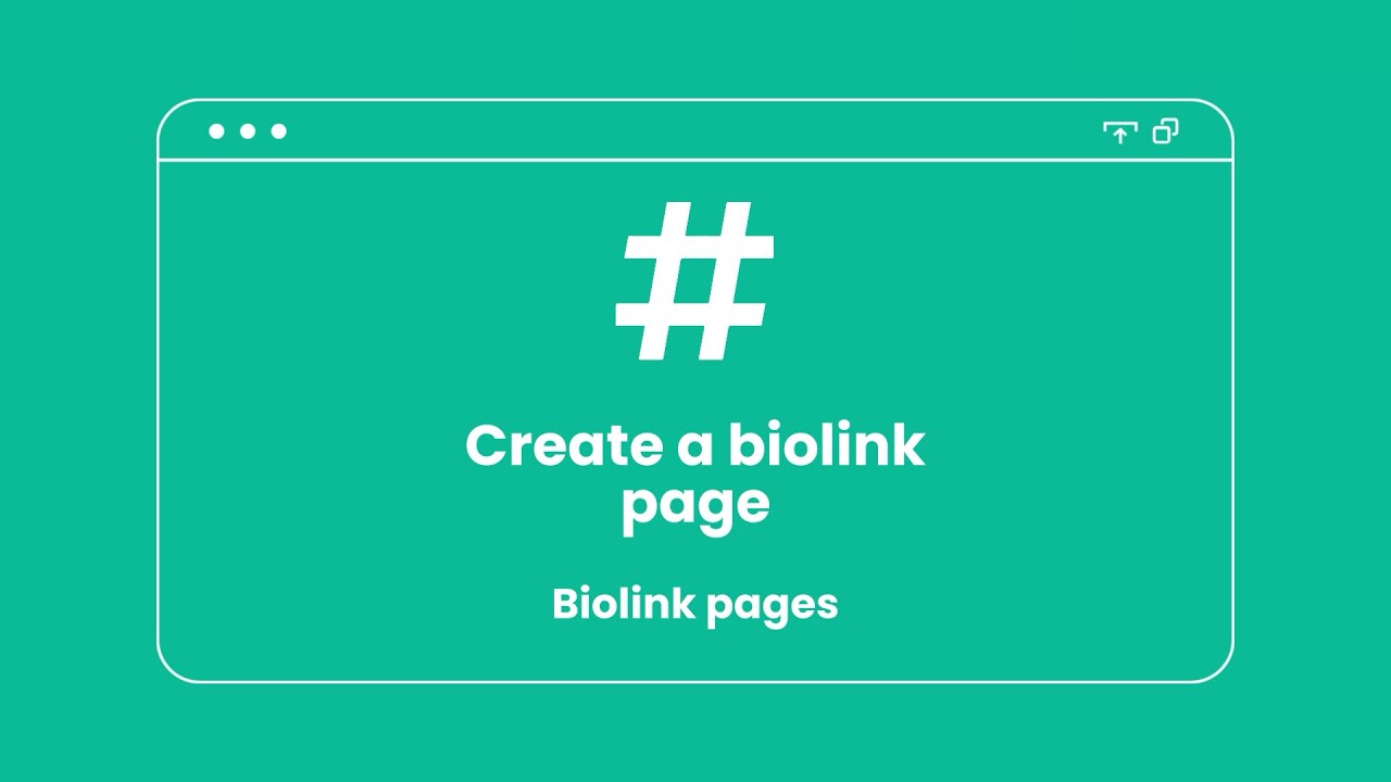Create a biolink page