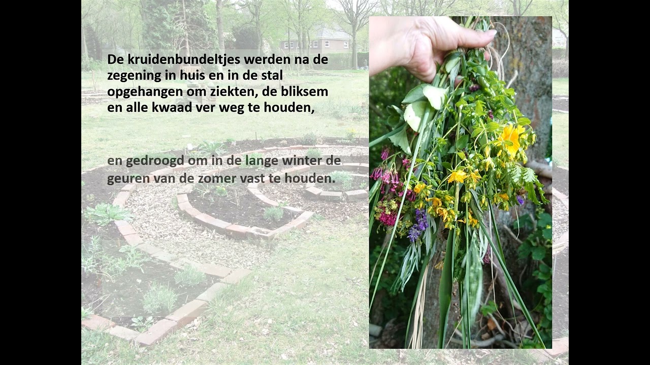Maria en haar bloemen