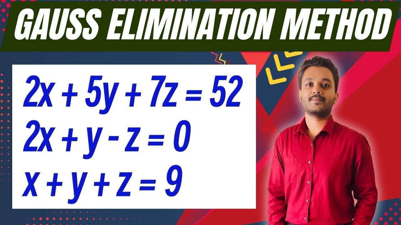 Метод Гаусса | Система уравнений | Инженерная математика | Mathspedia |