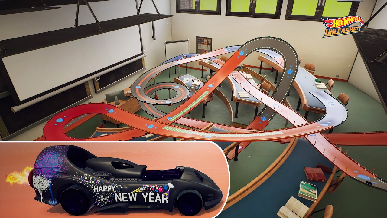 Happy New Year Power Rocket on Spiral 101