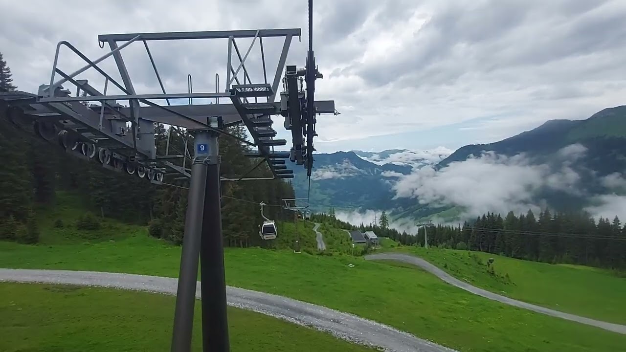 Dorfgastein Fulseck Gondellift Middenstation naar bergstation