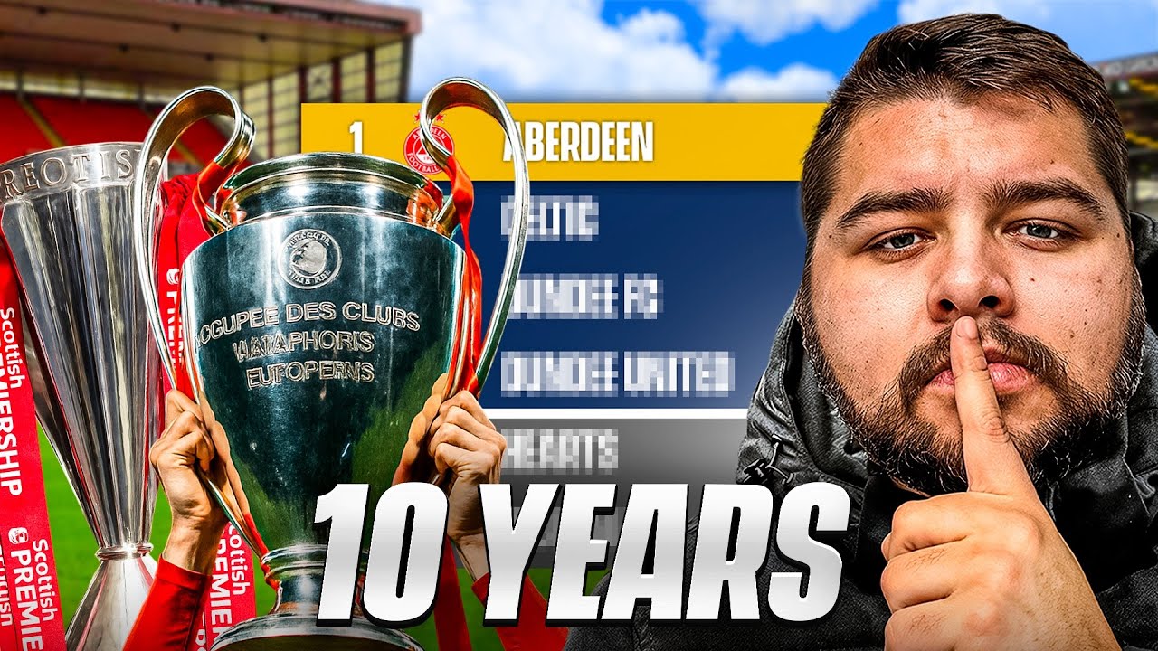 My CRAZY 10 Year Rebuild Of Aberdeen In FM24!