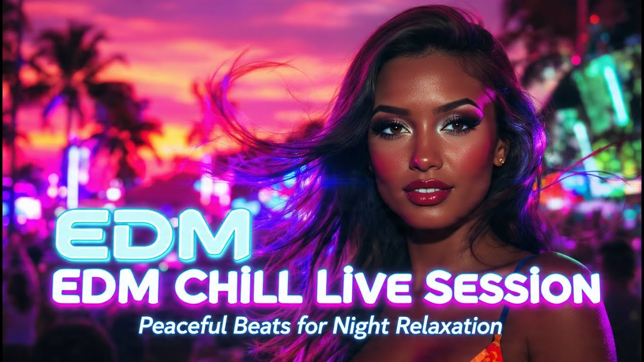 EDM Chill Live Session 🌙 Peaceful Beats for Night Relaxation