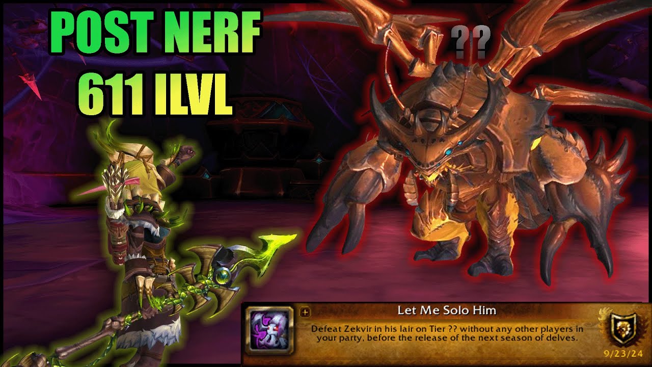Zekvir's Lair ?? Challenge | Surv Hunter | Let Me Solo Him Achievement | WoW: The War Within