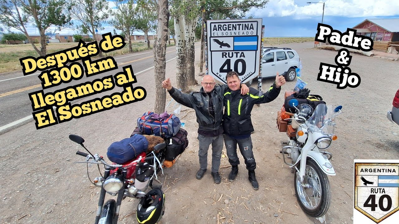 Pte4 R40-POR LA RUTA 40 RECORRIMOS CAMINOS DE PAREDITAS HASTA EL SOSNEADO, 😎BAJAMOS AL RÍO DIAMANTE🛵
