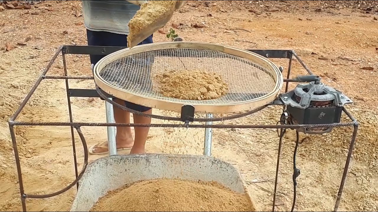 Como eu fiz minha máquina de peneirar areia!