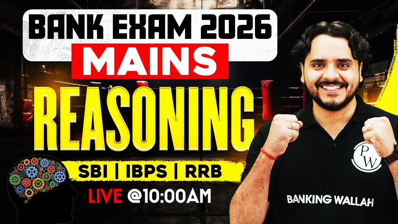 Bank Exam 2026 | Mains Reasoning for Bank Exam | Banking Reasoning Classes | by Vidhu Sir #6