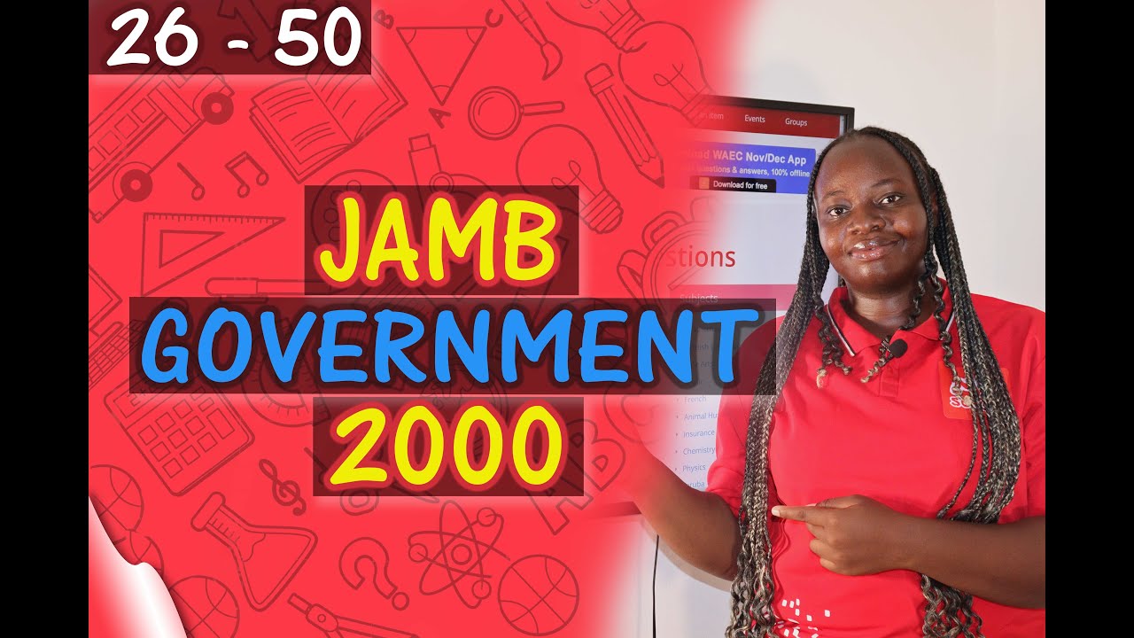 JAMB CBT Government 2000 Past Questions 26 - 50