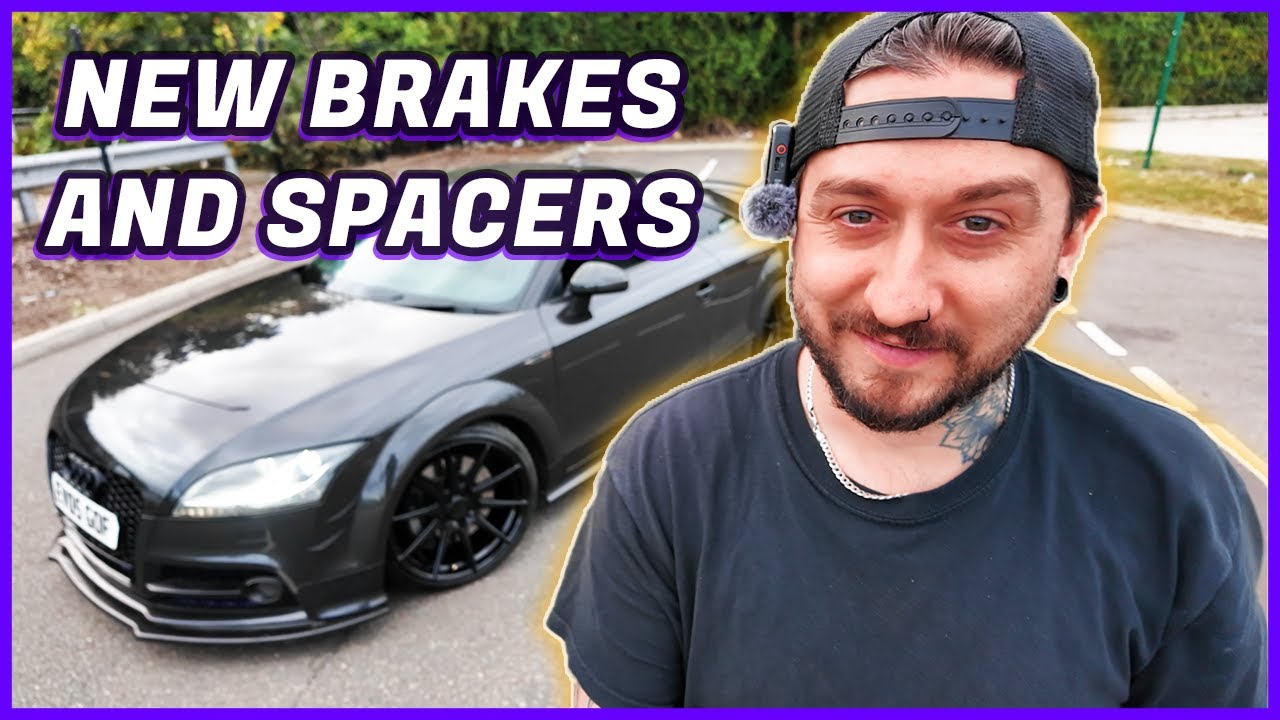 Наконец-то устанавливаю новые задние тормоза и колесные проставки на свой Audi TTS!